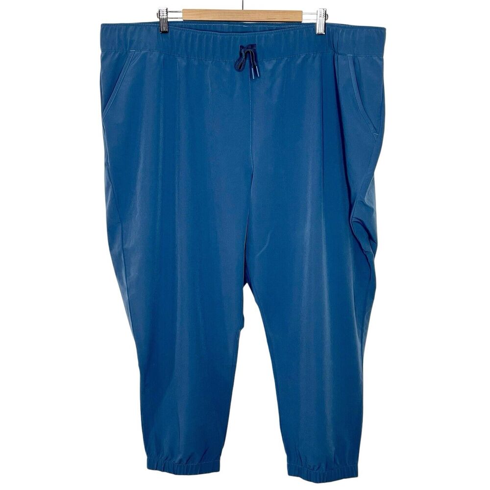 Adidas Ultimate365 Wind.Rdy Golf Jogger Pants Womens Size 4X Blue